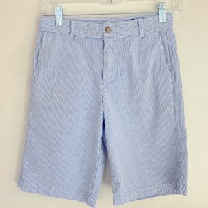Youth Boys Vineyard Vines Seersucker shorts size 12
